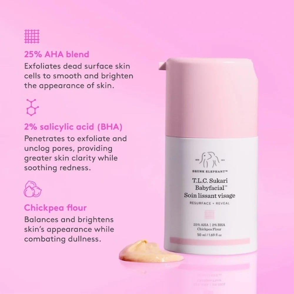 ✨ Drunk Elephant T.L.C. Sukari Babyfacial Mini + Marula Oil | Brand New in Box ✨